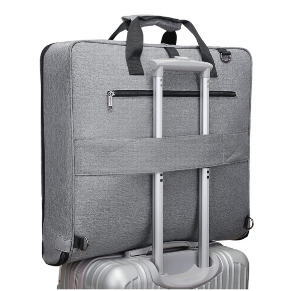 Garment Bag w Shoulder Strap a Hanging Suitcase for Men Women Business Travel - Picture 6 of 8